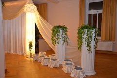 Blumen-Hcohzeitsdekoration-Creme