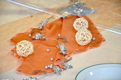 Hochzeit-Deko-Pfirsich