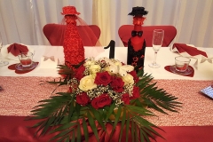 Hochzeitsdekoration-Flaschenanzug