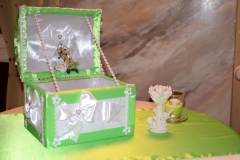 Grün-Geschenktruhe-Deko