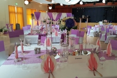 Hochzeitsdekoration-Sachsen-Lila